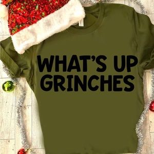 Custom made holiday tees with punny phrases, get it?